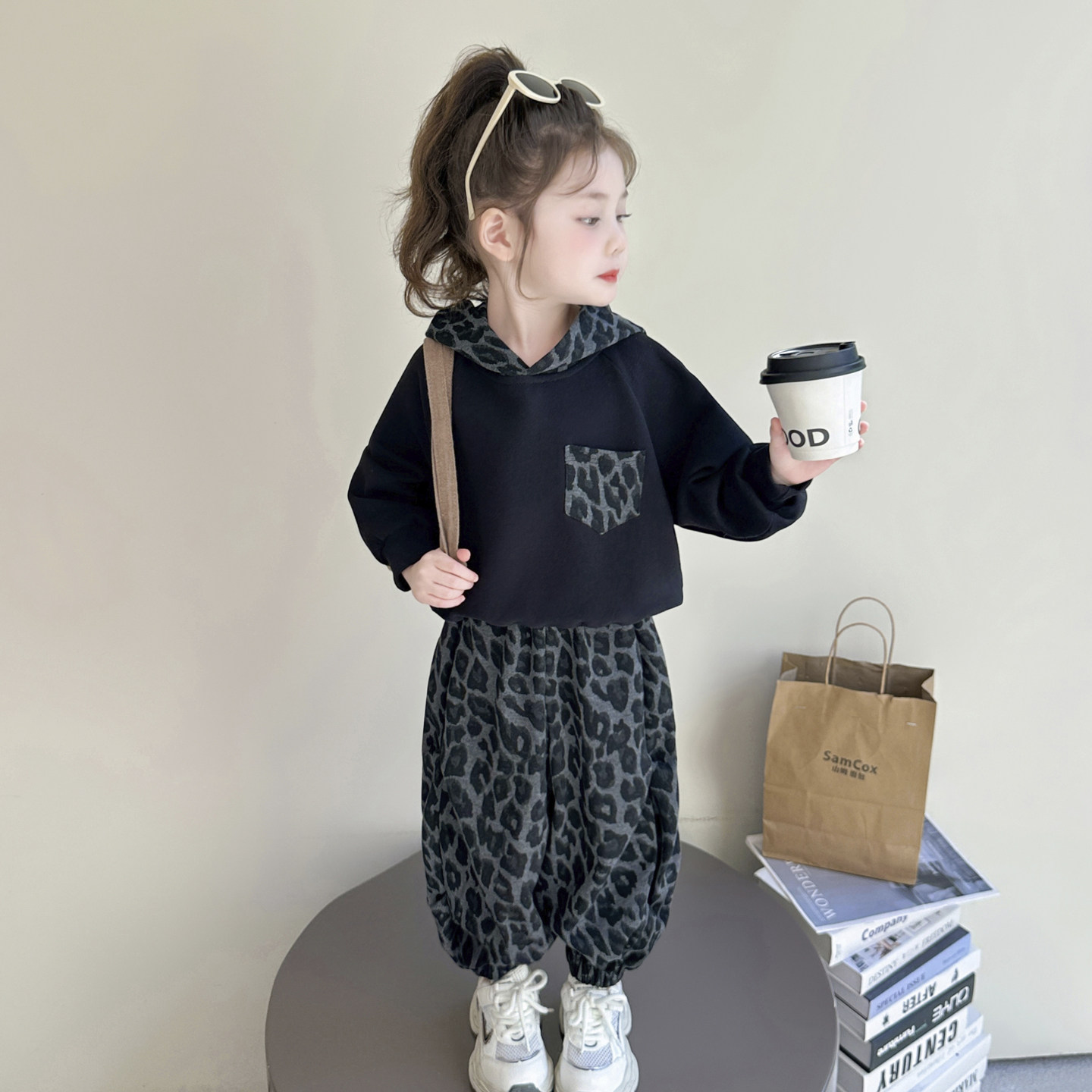 女童加绒休闲套装加厚新款儿童春套装
