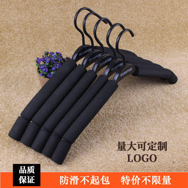 衣服架子挂衣架海绵防滑儿童服装店家用泡沫塑料衣挂衣撑子包邮
