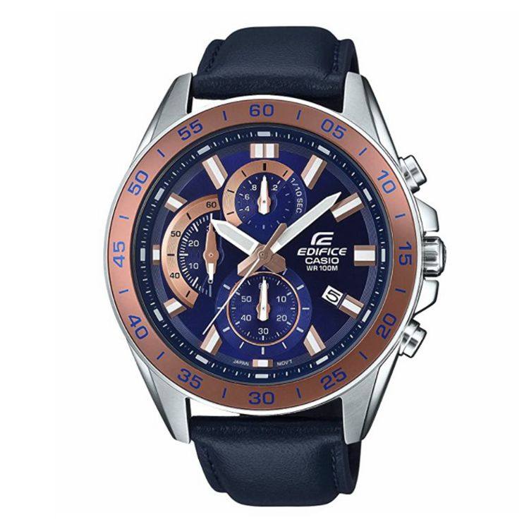 美国直邮代购正品casio卡西欧edifice皮带系列手表efv-550l-2avcr