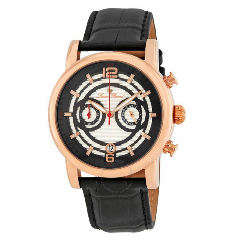 直邮代购正品lucien piccard男表夜光多功能石英手表14084-rg-02s