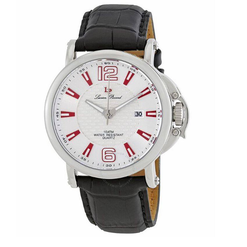 直邮代购正品lucien piccard男夜光日历石英手表lp-40018-02s-rda