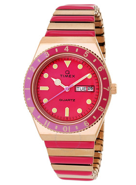 直邮代购正品Timex天美时Q系列女士双色休闲钢带手表TW2W41000VQ