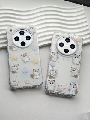 OPPOFINDX8双层imd原创赶海小猫小清新磨砂壳手机保护壳防摔