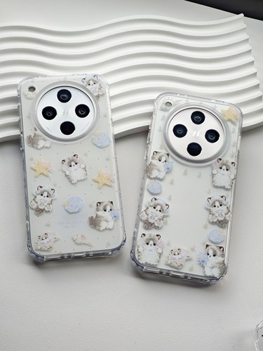 OPPOFINDX8双层imd原创赶海小猫小清新磨砂壳手机保护壳防摔