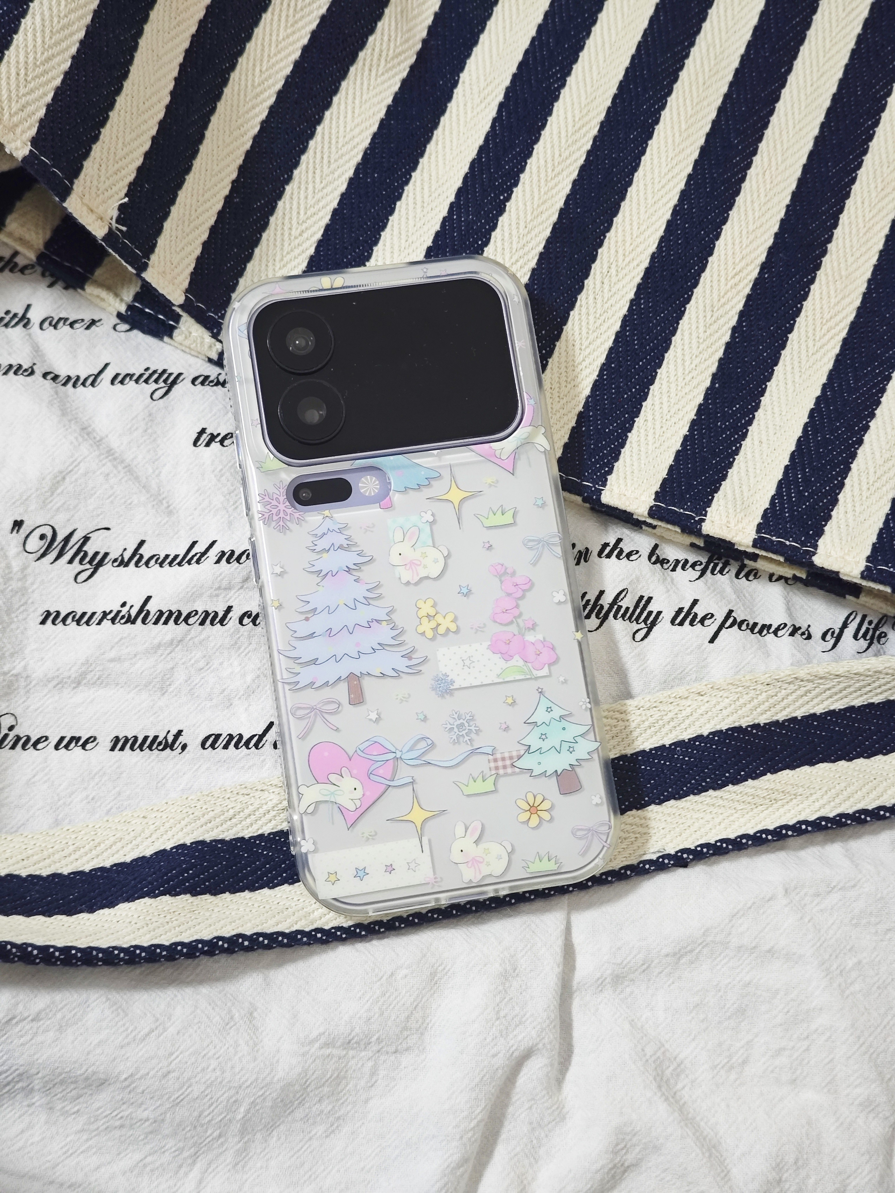 原创ins风松树小米17系列手机壳17promax可爱卡通磨砂女防摔壳