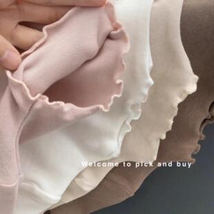 双面毛绒秋冬百搭女童打底衫新款女儿童半高领上衣德绒T恤内搭潮