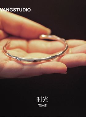 原创女925银小众设计手镯