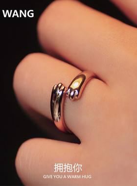 原创设计风纯银猫爪复古做旧戒指