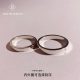 S999足银情侣对戒男女一对字母刻字定制戒指小众镶嵌莫桑钻素圈