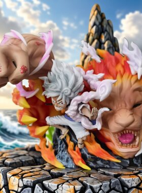 海贼王路飞尼卡火焰拳手办现货