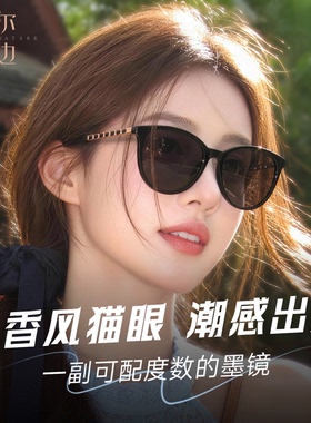 方圆脸高级感近视太阳镜男