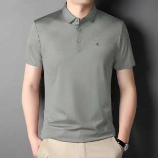 翻领短袖 中老年男士 polo衫 宽松高档半袖 上衣 2026夏季 爸爸装 新款