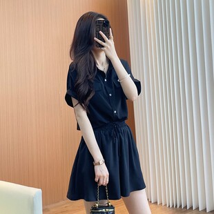 小个子夏装 女2025新款 夏季 休闲运动潮 搭配一整套时尚 短裤 短袖 套装