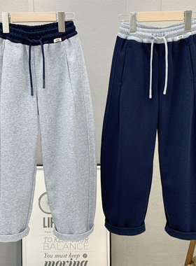 牛哆哆童装 儿童韩版弯刀裤2025秋款男女童百搭宽松休闲裤潮76187