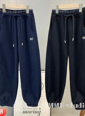 大E小e童装 中大童加绒休闲裤2025冬款儿童韩版一体绒运动裤66601