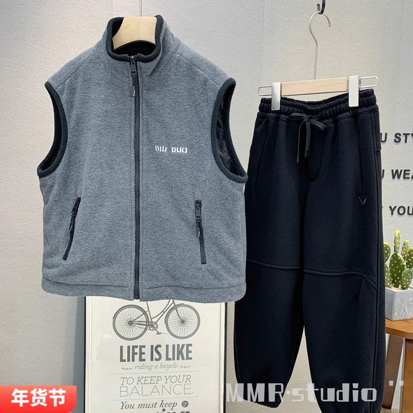 牛哆哆童装 儿童韩范绒马甲2025冬款男女童保暖立领背心外套29069