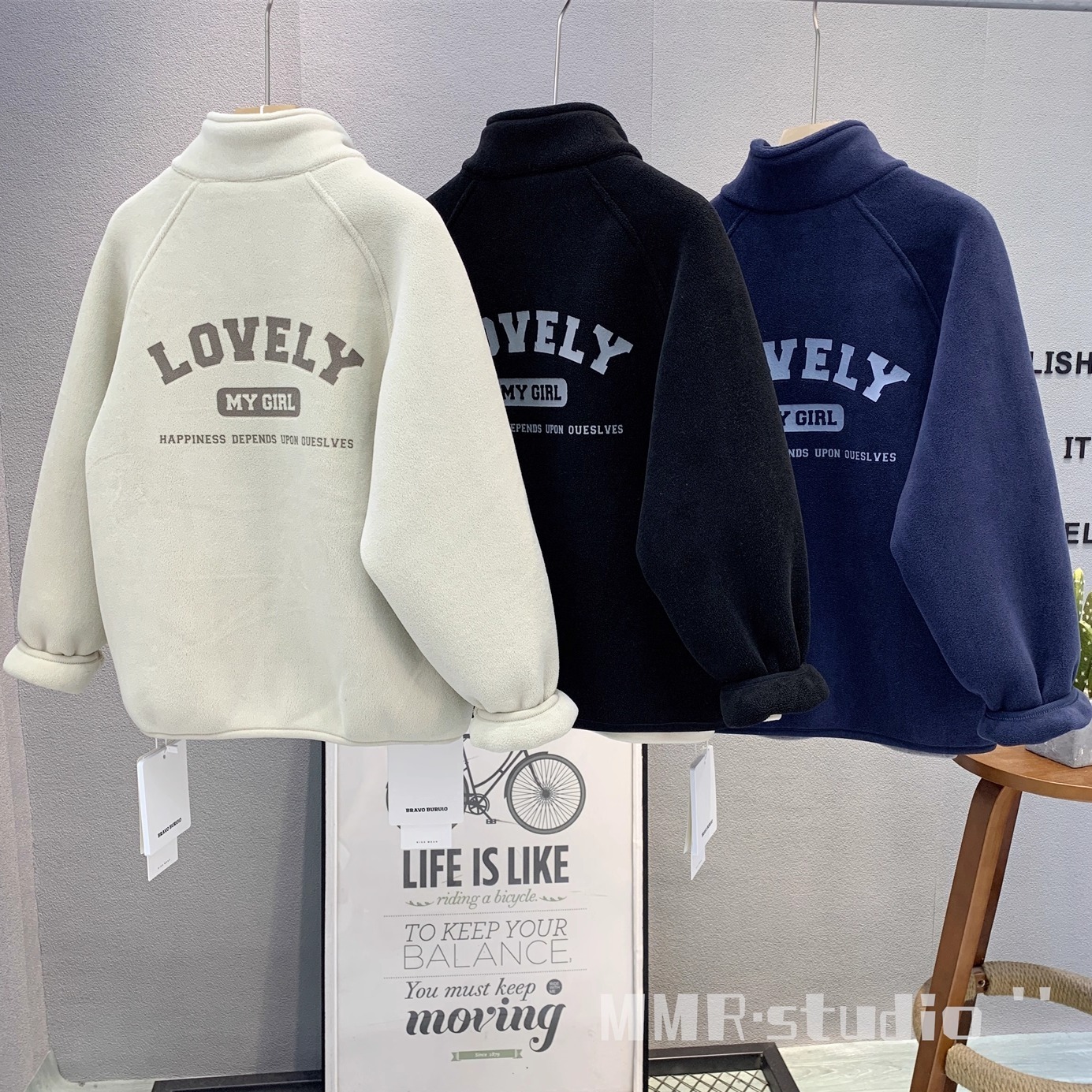 布芮欧童装儿童韩版摇粒绒外套潮