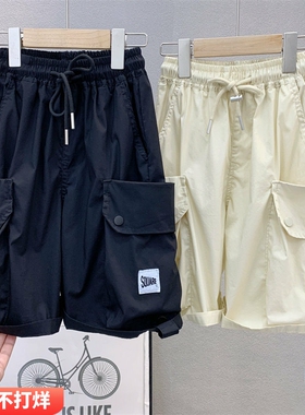 大E小e童装 儿童韩版工装裤2025夏款男女童百搭时尚休闲短裤66809