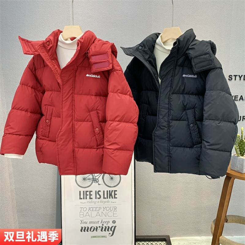 牛哆哆常规韩版男女连帽羽绒服