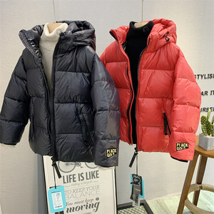 牛哆哆童装儿童韩版羽绒服2023冬款男女童时尚白鸭绒连帽外套2665