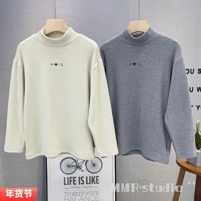 大E小e童装儿童韩版半高领打底衫