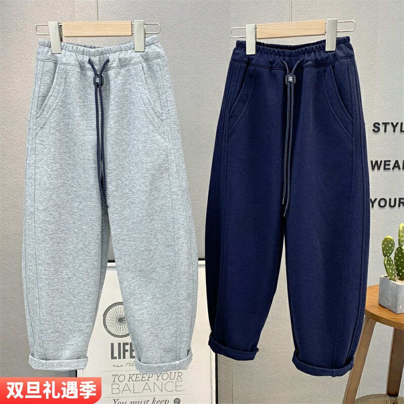 牛哆哆童装儿童韩版百搭弯刀裤