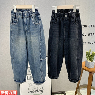 大E小e长裤牛仔裤百搭时尚裤子