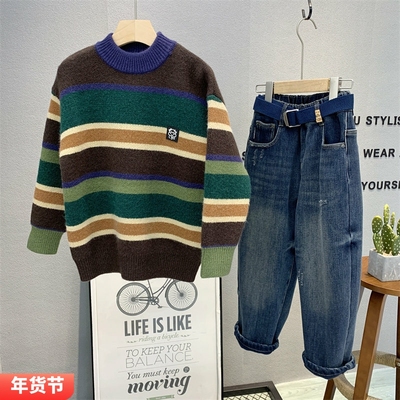 卡芙恰恰韩版冬季男女腈纶毛衣