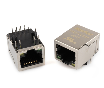HR913550A RJ45 网络插座连接器现货原装