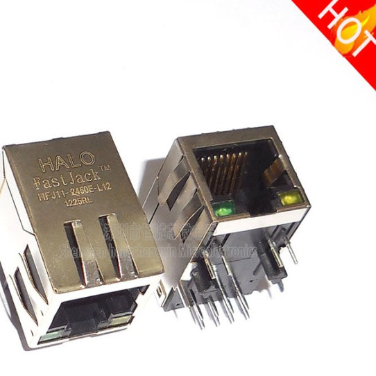 HFJ11-2450E-L12RL RJ45 带灯变压器现货原装