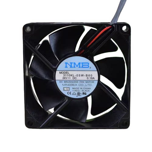 原装NMB 3110KL-05W-B60/B69 8025 8cm24V 0.18A变频器散热风扇
