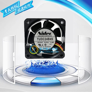 0.07A 6CM 1.4W变频器散热风扇 DC24V 日本Nidec伺服TUDC24B4S
