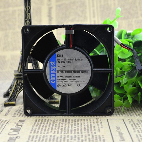 德国ebmpapst TYP 3314GS 4314GMS 2.4W 9092液相色谱仪风扇DC24V