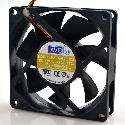 原装 AVC/奇宏 8020 12V 0.60 4线 PWM控速 DASA0820B2U 机箱风扇