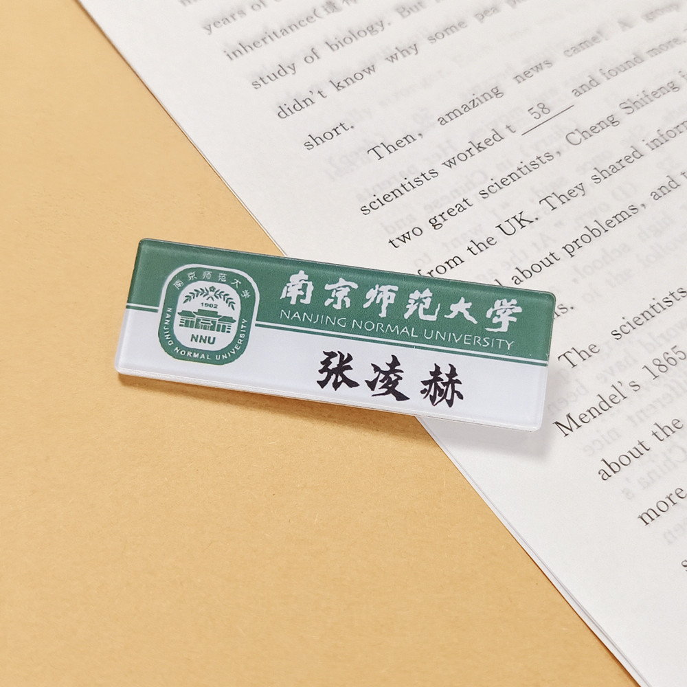 张凌赫周边姓名牌徽章明星应援胸针物料书包笔袋挂件学生礼物定制图片