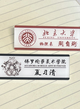 周自珩夏习清我只喜欢你的人设小说周边名札书包挂件胸针校牌定制