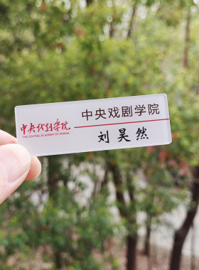 刘昊然周边姓名牌徽章明星应援胸针物料书包笔袋挂件学生礼物定制