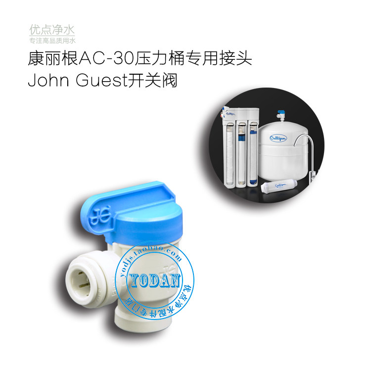 culligan/康丽根AC-30纯水机压力桶储水罐专用JG开关阀进口接头