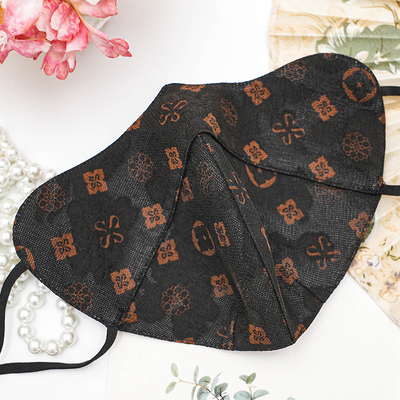 香云纱真丝护眼角口罩