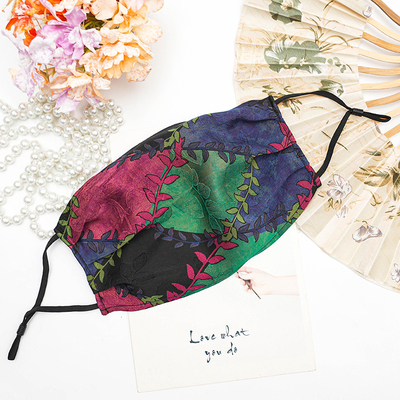 防晒口罩【琦蔓间】透气香云纱桑蚕丝面罩防尘防风沙真丝面纱四季