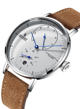 赛娜斯SENORS热销曲面玻璃商务时尚男表全自动机械表