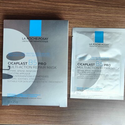 现货理肤泉B5面膜pro补水保湿紧急修护敏感肌舒缓积雪草效期28-8