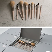 USER莫兰迪12支化妆刷套装动物毛眼影刷仿玉米须纤维毛散粉腮红刷