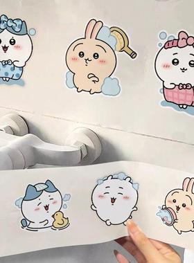 chiikawa浴室装饰墙贴卫生间厕所瓷砖贴纸遮丑补洞防水自粘壁纸