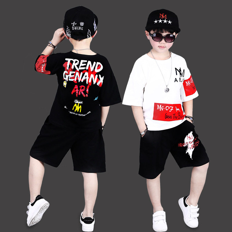 Boy Hip hop girl Jazz suit Summer wear Child Hip hop dance perform 61 children costumein the Children/Baby/Family fitted , Set  category - from Buy2taobao.com to provide professional Taobao agent buy service