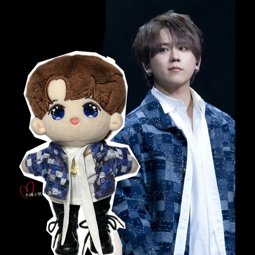 现货20cm新款Mirror姜濤演唱會海報同款公仔衫明星拉布布衣服定制