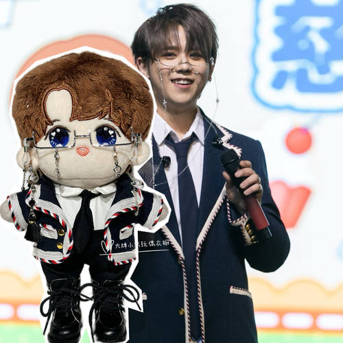 Mirror姜濤KeungTo20cm姜家人慈善生日會同款西服应援公仔娃衣