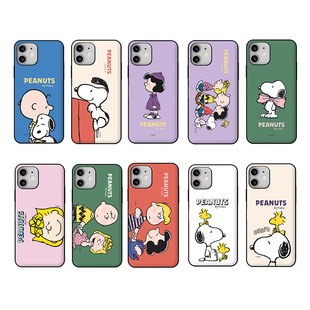 史努比snoopy花生漫画查理布朗史塔克适用苹果iPhone16promax保护套17pro翻盖插卡15pro卡通防摔14pro手机壳