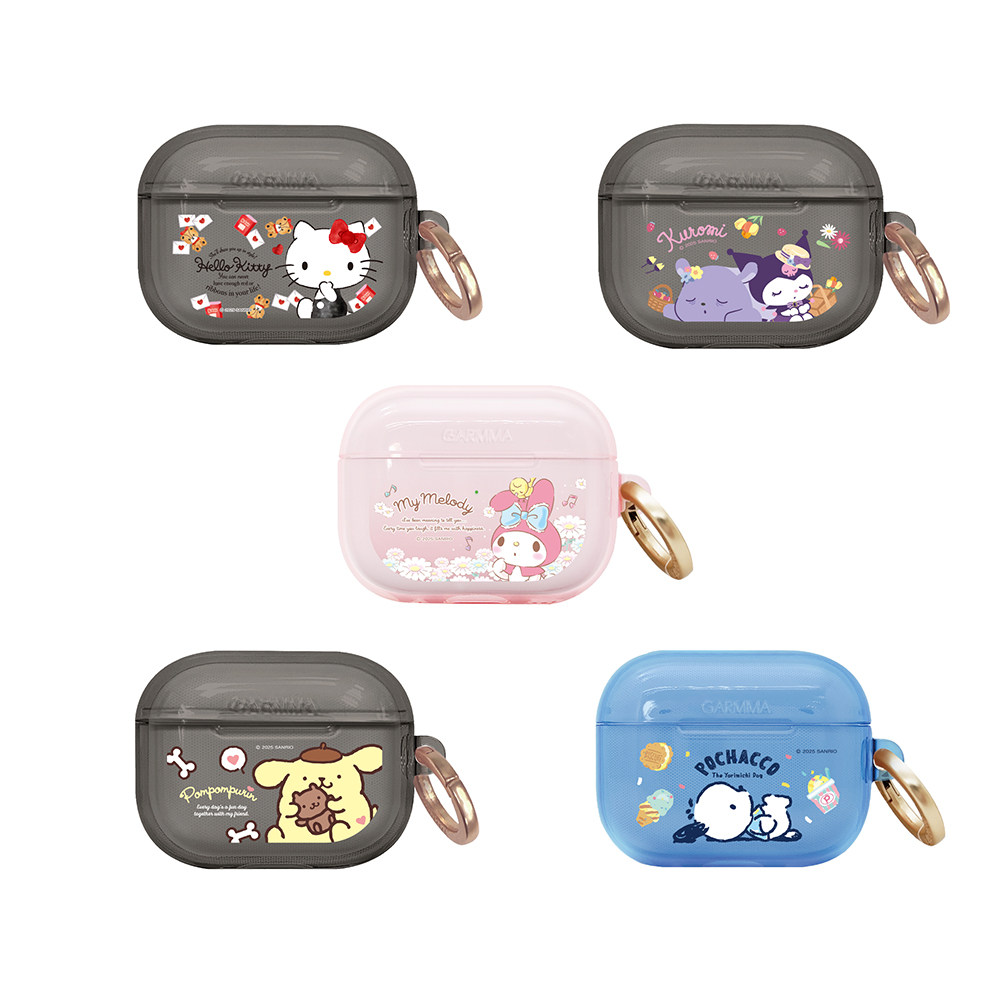 三丽鸥凯蒂猫美乐蒂库洛米帕恰狗卡通可爱耳机壳适用苹果Airpods pro3代4代防摔耳机壳无线蓝牙耳机保护套