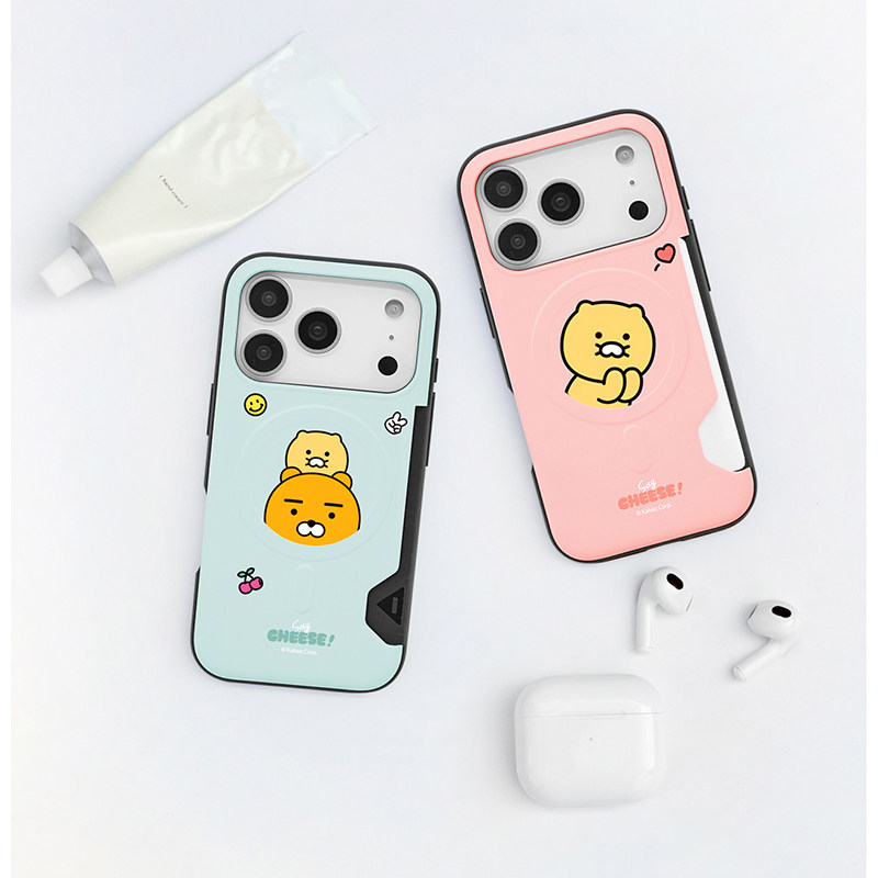 CHOONSIK春植猫卡通可爱适用苹果iphone17Promax磁吸充电可插卡17pro保护套防摔17Air手机壳